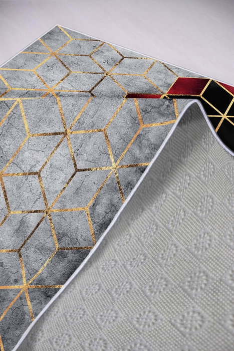 Conceptum Alfombra de Diseño 3D Multicolor 60 x 100 cm